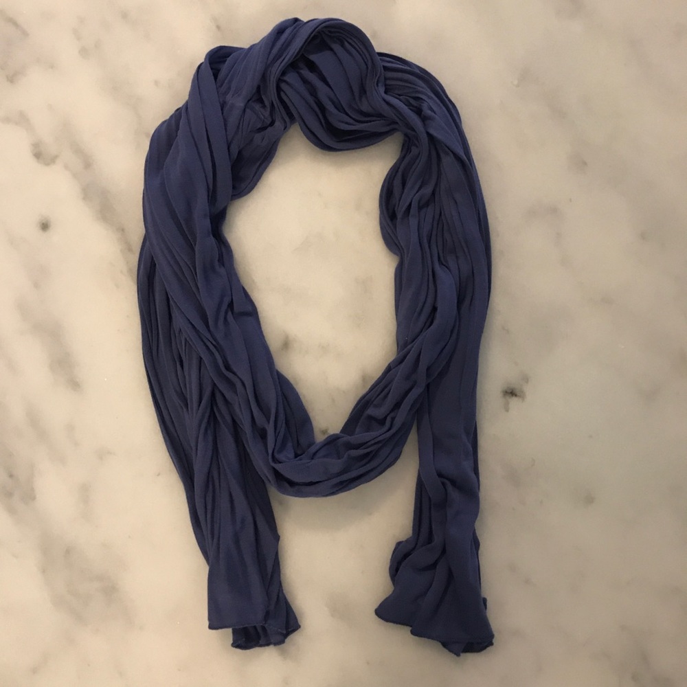 Blue Jersey Knit Scarf